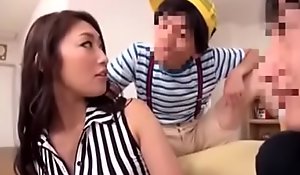 Japanese mom fucked away from son's porn video  join up