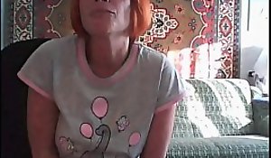 Russian mom Svetlana 49 seniority widens her legs on Skype,   xnxx sexCAM