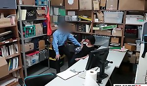 Legal age teenager Thief Takes Officers Hard Dick