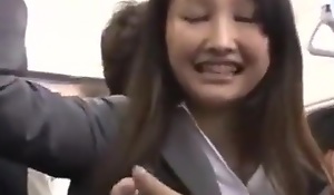 Japanese girl obtain fucked greater than bus