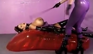 Fetish porno movie surrounding busty sluts posing in spandex