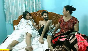 Desi hot boy fucking a handful of hot girls together! Indian threesome lovemaking