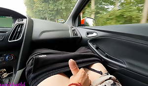 sexy handjob in the car, sexy handjob increased by sexy oral-service in the forest..cumshot on my soft soul